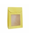 Caja Sfere Amarillo Sacchetto c/Ventana – Cajas Flexibles – Coimpack Embalagens, Lda