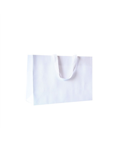 SC3476 | 100% Recycled Embossed Paper Bag with Ribbon