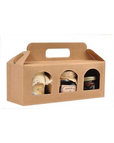 Box Onda Avana Portavasetti for 3 Jar – Flexible Boxes – Coimpack Embalagens, Lda
