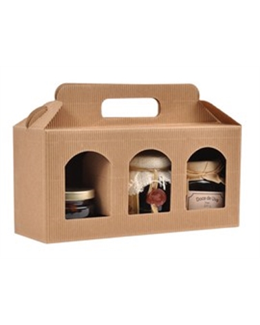 Box Onda Avana Portavasetti for 3 Jar – Flexible Boxes – Coimpack Embalagens, Lda