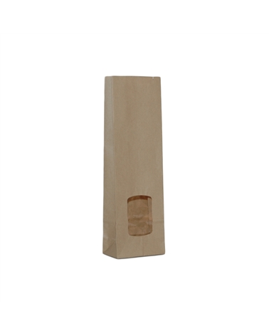 Automatic Bag Ribbed Kraft Bag with Window – Food Bags – Coimpack Embalagens, Lda