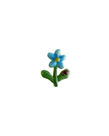 Caixa c/18 Flores Azuis e Joaninha c/Autocolante – Diversos – Coimpack Embalagens, Lda
