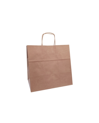 Brown Kraft Twisted Handle Bag Dark Green – Twisted Handle – Coimpack Embalagens, Lda