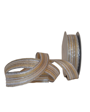 Rolo Fita Metalizada "Brividi" Prateado 31mm – Ribbons – Coimpack Embalagens, Lda