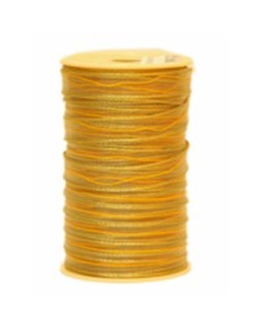 Fita Tecido C/Tirante Riscas Dourado Bege - FT3389