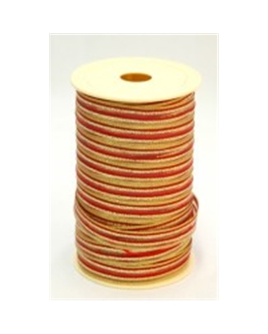 Rolo Fita Organza Aramada Vermelha 25mmx20mts – Rubans – Coimpack Embalagens, Lda