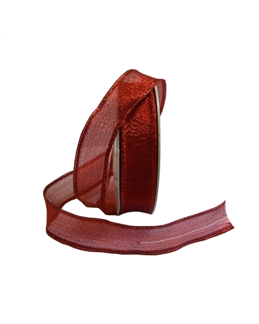 FT5381 | Red Wired Tissue Ribbon