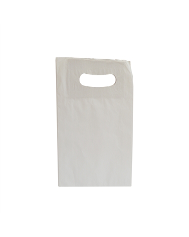 Saco Asa Vazada c/ Fole Lateral em Kraft Branco – Sacs à ailes Vasada – Coimpack Embalagens, Lda
