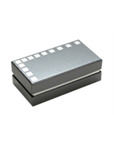 ACX0063 | Box Lid and Bottom Balzac "Metalic" Silver