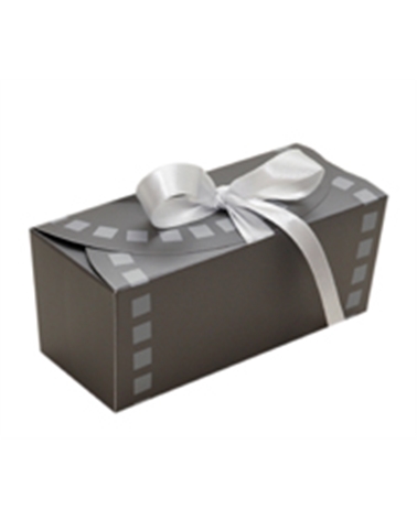Box Ballotin "Metalic" Silver with Ribbon – Food Boxes – Coimpack Embalagens, Lda