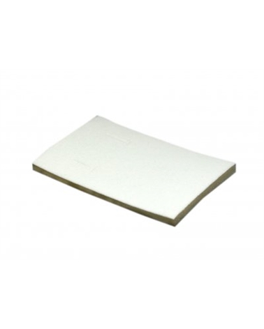 EO0300 | Esponja Flocada Branca c/ Corte Brincos
