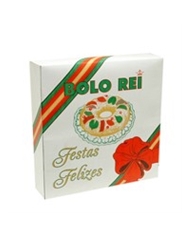 Cx Cartolina p/Bolo Rei c/Imp. Festas Felizes 30x30x7 (100) – Cajas Flexibles – Coimpack Embalagens, Lda