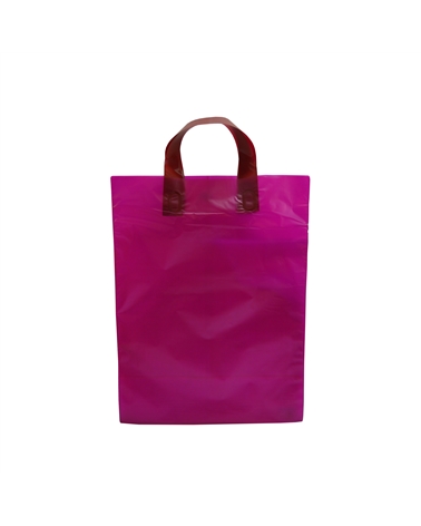 SC1492 | Polypropylene Plastic Loop Handle Bag Fuchsia