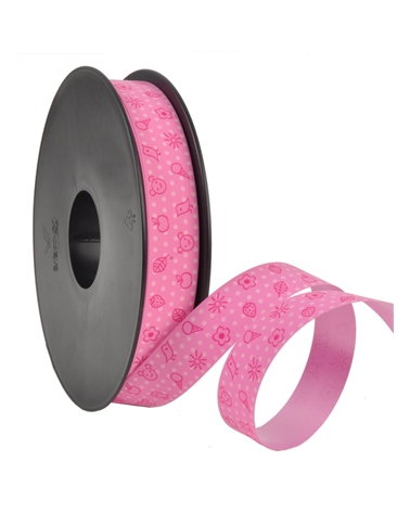Ribbon Pink with Kids Motives 20mmx100mts – Ribbons – Coimpack Embalagens, Lda