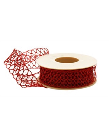 FT3937 | Net Ribbon in Red 30mmx10mt