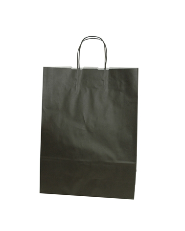 Brown Ribbed Kraft Twisted Handle Bag – Twisted Handle – Coimpack Embalagens, Lda