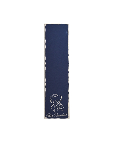 ET0278 | ET Cart.Azul Urso Prat. Feliz Navidad (c/100) 15.7X4.1cm (8)