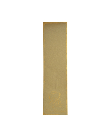 ET Cart.Ocre Urso Dour.Feliz Navidad (c/100) 15.7X4.1cm – Étiquettes volantes – Coimpack Embalagens, Lda