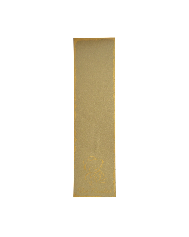 ET Cart.Ocre Urso Dour.Feliz Navidad (c/100) 15.7X4.1cm (8) – Etiquetas colgantes – Coimpack Embalagens, Lda