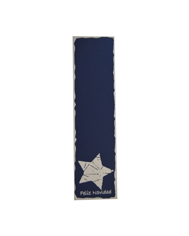 ET Cart.Azul Estrela Prat.Feliz Navidadc/100 15.7X4.1cm – Étiquettes volantes – Coimpack Embalagens, Lda