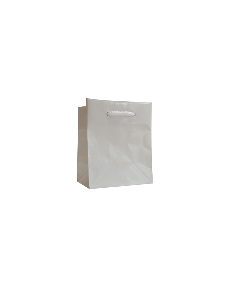 SC3258 | Prestige White Embossing Paper bag with Cord