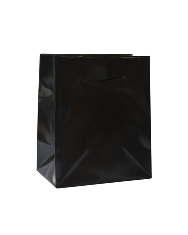 SC3462 | Prestige Black Embossing Paper bag with Cord