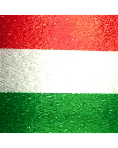 Fita Tricolor Verde, Branco e Vermelho 19mm 100mts – Rubans – Coimpack Embalagens, Lda