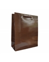 Prestige Brown Luxury bag with ribbon slot – Prestige Bags – Coimpack Embalagens, Lda
