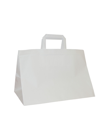 Sacs Anses Plates Kraft Blanc Take Away – Sacs à ailes plats – Coimpack Embalagens, Lda
