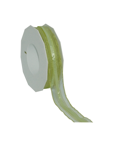 Ruban Tissu Avec Cravate Venedig Vert Citron 25mmx25mts – Rubans – Coimpack Embalagens, Lda