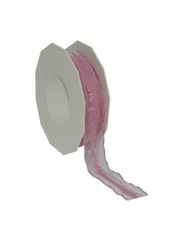Fita Tecido c/ Tirante Venedig Rosa 25mmx25mts – Ribbons – Coimpack Embalagens, Lda
