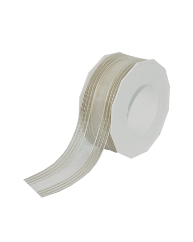 Imola Organza w. wired edges Cream – Ribbons – Coimpack Embalagens, Lda