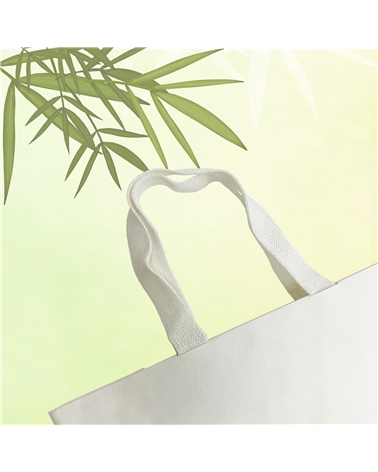 Saco Fita em Papel Eco Bamboo 230gr – Bolsas Prestige – Coimpack Embalagens, Lda