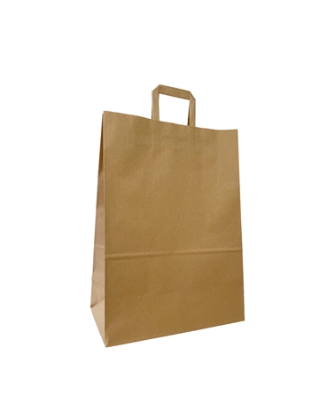 Flat Handle Bag in Brown Kraft – Flat Wing Bags – Coimpack Embalagens, Lda