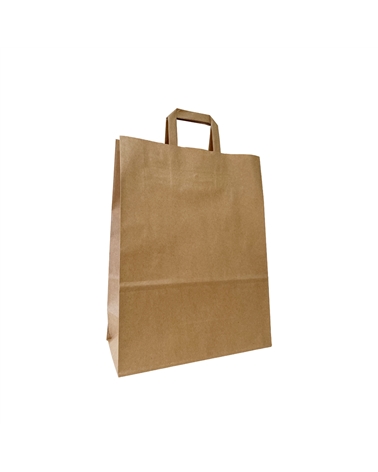 Flat Handle Bag in Brown Kraft – Flat Wing Bags – Coimpack Embalagens, Lda