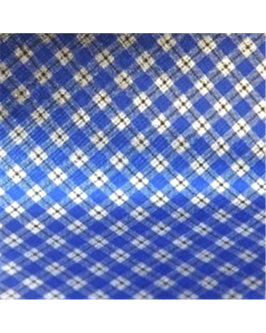 PP0428 | Polypropylene Sheets Wrap Blue/Silver Squares