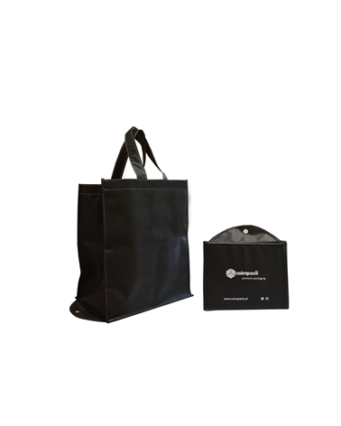 SC3506 | Black Foldable Non Woven Bag